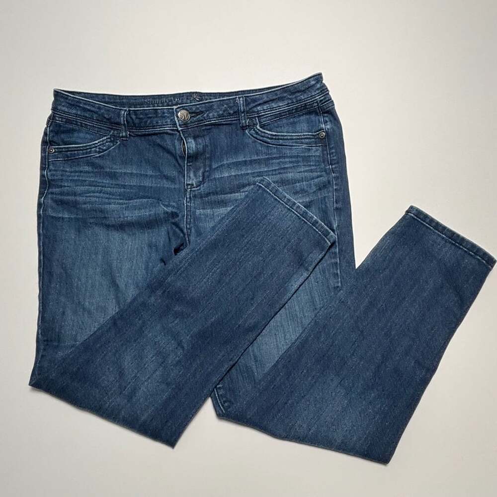 Women’s Size 14 Simply Vera Wang Skinny Jeans Blue Denim